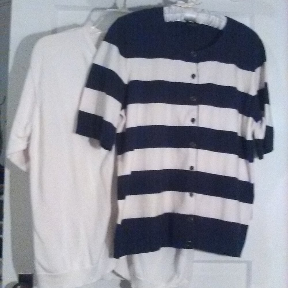 2 Talbots Short Sleeved Cardigan Sweaters